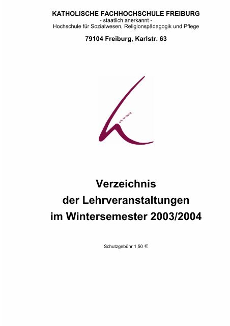 Grundstudium - KH Freiburg