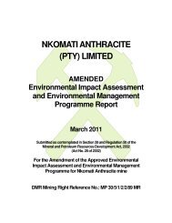 NKOMATI ANTHRACITE (PTY) LIMITED - Sentula Mining