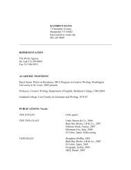 Curriculum Vitae [pdf] - Department of English - Washington ...
