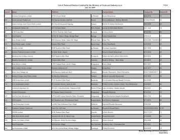 List of Preferred Dealers Certified by the Ministry of ... - Republic Bank