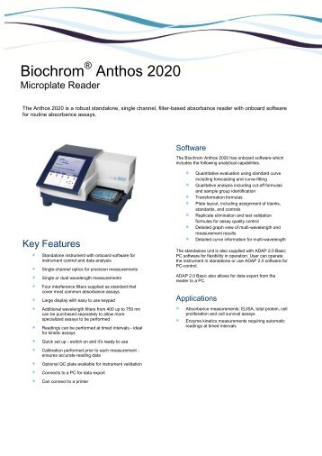 Biochrom Anthos 2020