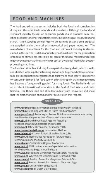 Sector information and business contacts - Netherlands Foreign ...