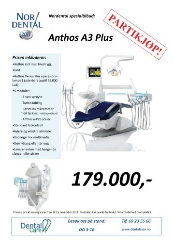 Anthos A3 Plus - Dental Care