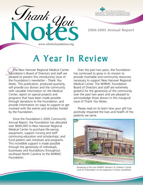 2004-2005 Annual Report - New Hanover Regional Medical Center