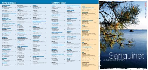 plan de ville sanguinet - CDT Landes