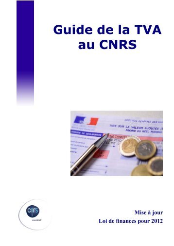 Guide de la TVA au CNRS - Accueil - CNRS