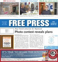 Photo contest reveals plans - The FREE PRESS