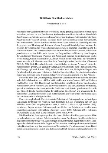 GENEALOGIE_2_12_Bock_Website - Bebilderte Geschlechterbücher