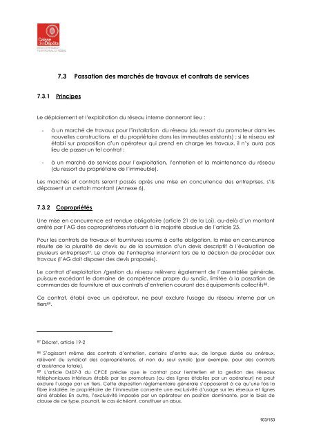 Le rapport d'étude complet - Aménagement Numérique des Territoires