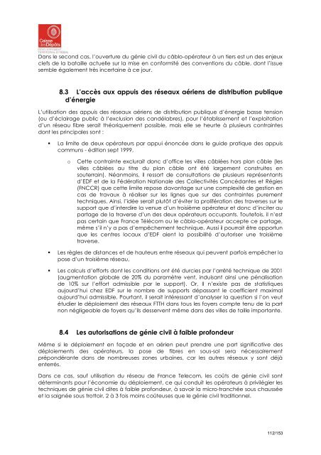 Le rapport d'étude complet - Aménagement Numérique des Territoires