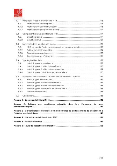 Le rapport d'étude complet - Aménagement Numérique des Territoires