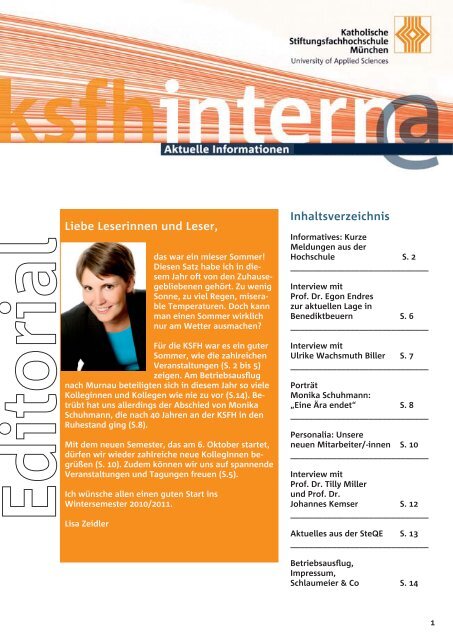 Patrizia Ricci 1984 - 2010 - Katholische Stiftungsfachhochschule ...