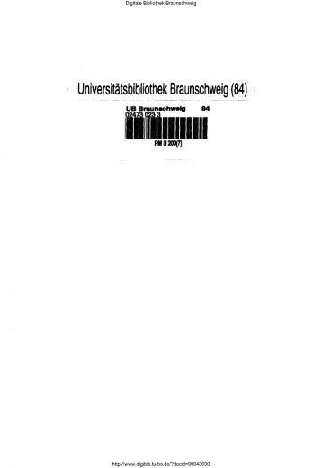 Universitätsbibliothek Braunschweig (84) I