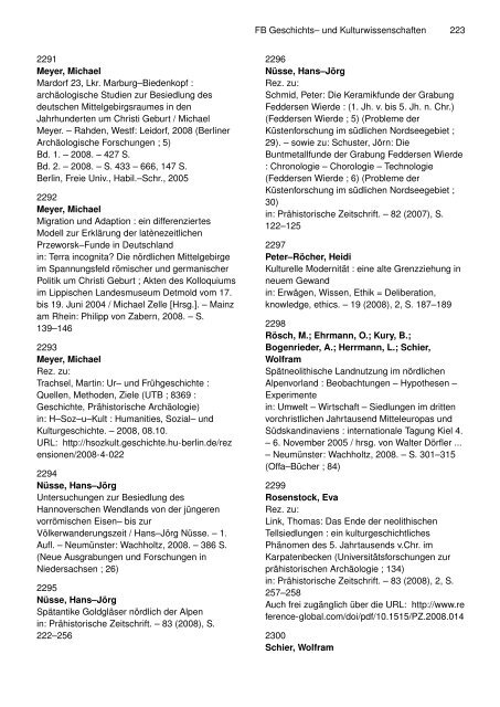 bibliographie - Freie Universität Berlin