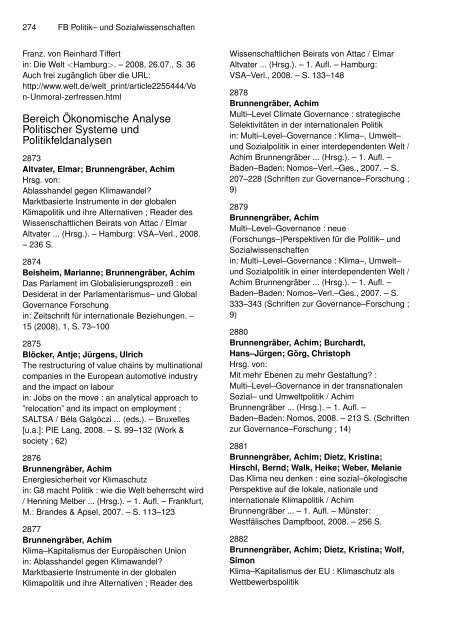 bibliographie - Freie Universität Berlin