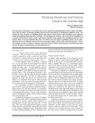 Phishing, Pharming, and Vishing: Fraud in the Internet Age - Noblis