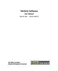 TekTerm Software User Manual - Mobile Computing Solutions Austria