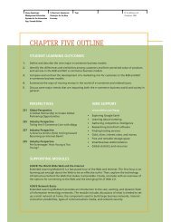 CHAPTER FIVE OUTLINE - McGraw-Hill Learning Solutions
