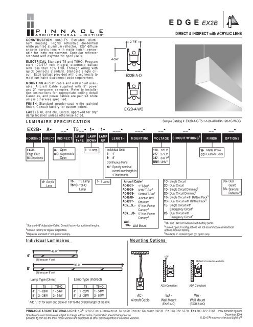 Edge Ex2b Pinnacle Architectural Lighting Edge Ex2b Pinnacle Architectural Lighting