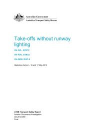 Take-offs without runway lighting- VH-FVL, ATR72, VH-FVU, ATR72 ...