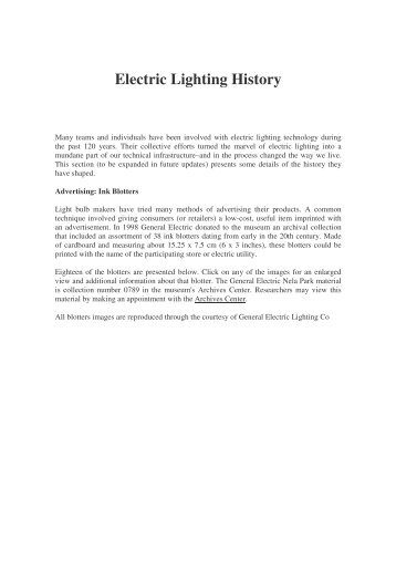 Electric Lighting History.pdf - Instituto de Artes