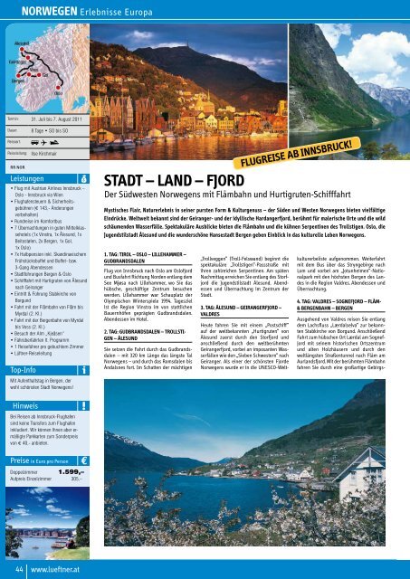 stADt – lAnD – fjOrD - Lüftner