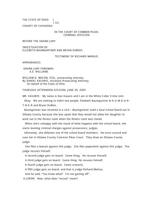Grand Jury Minutes - North Country Gazette