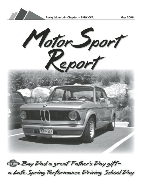 meerderheid Whitney kussen May 06 MSR.indd - Rocky Mountain Chapter BMW CCA