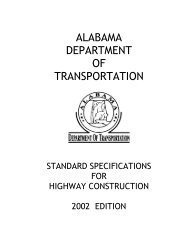 ALABAMA DEPARTMENT OF TRANSPORTATION - pavetrack