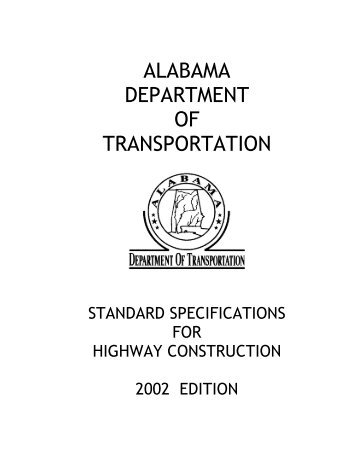 ALABAMA DEPARTMENT OF TRANSPORTATION - pavetrack