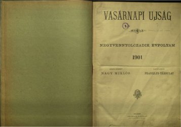 Vasárnapi Ujság 48. évf. 1. sz. (1901. január 6.) - EPA