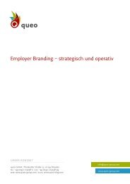 Employer Branding – strategisch und operativ - Newsletter - queo