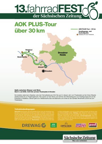 AOK PLUS-Tour über 30 km - 18. Fahrradfest