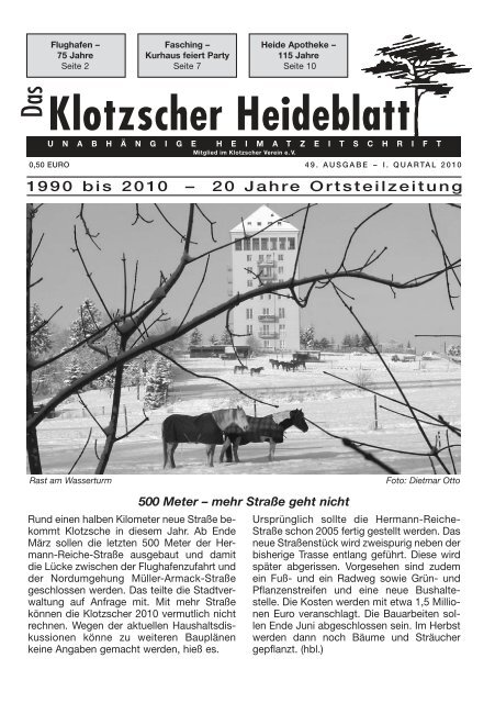 Heideblatt Nr.46 (Page 1) - Klotzscher Heideblatt