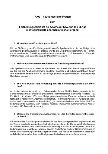 FAQ – häufig gestellte Fragen