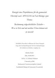 Förderung der Kompetenzen - Fachdidaktik Biologie Uni Köln ...