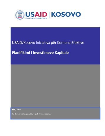 Planifikimi i Investimeve Kapitale - Emi-kosovo-rti.org