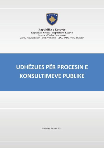 udhëzues për procesin e konsultimeve publike - Republika e ...