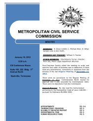 Metropolitan civil service commission - Nashville.gov