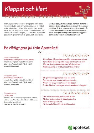 Klappat och klart - Apoteket