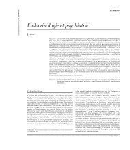Endocrinologie et psychiatrie - Psychologie - M. Fouchey