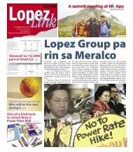 A summit meeting at Mt. Apo - Lopez Holdings Corporation