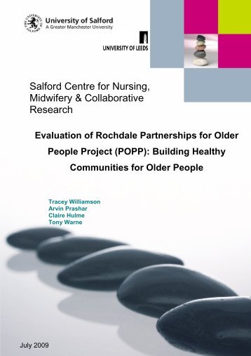 Evaluation of Rochdale Partnerships for Older People Project (POPP)