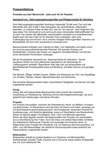Pressemitteilung - Apopharm