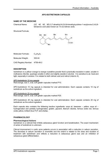 Isotretinoin Capsules Benefits