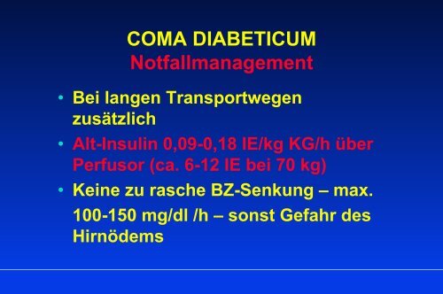 Coma diabeticum - Dr. Ingo Blank