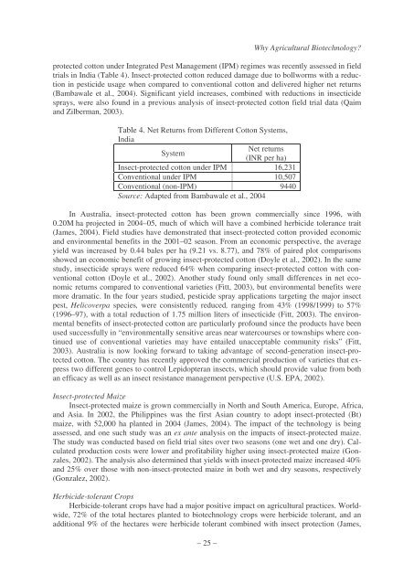 Business Potential for Agricultural Biotechnology - Asian Productivity ...