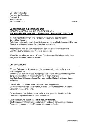 Vorbereitung Salinische Lösung (PDF) - MR Institut Bludenz