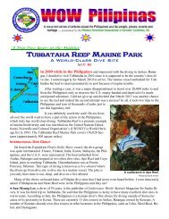 Tubbataha Reef Marine Park - A World-Class Dive - FILIPINO ...
