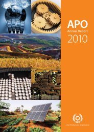 Annual Report 2010 - APO Asian Productivity Organization